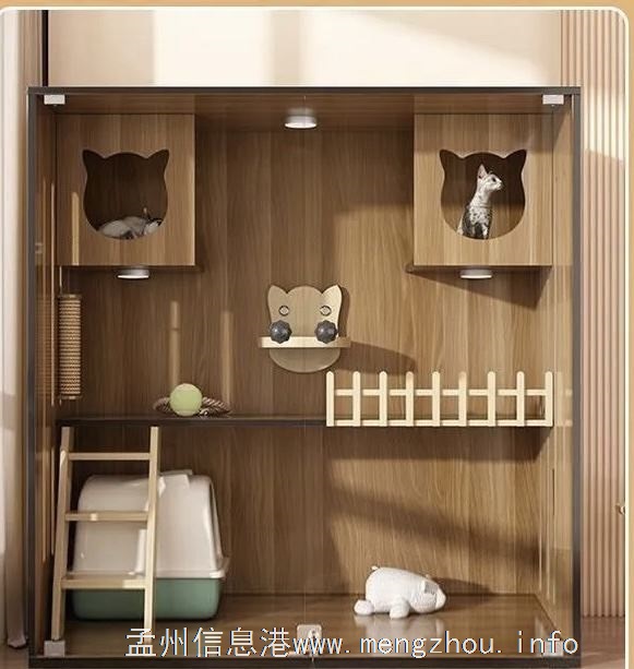 猫窝别墅实木的🏠