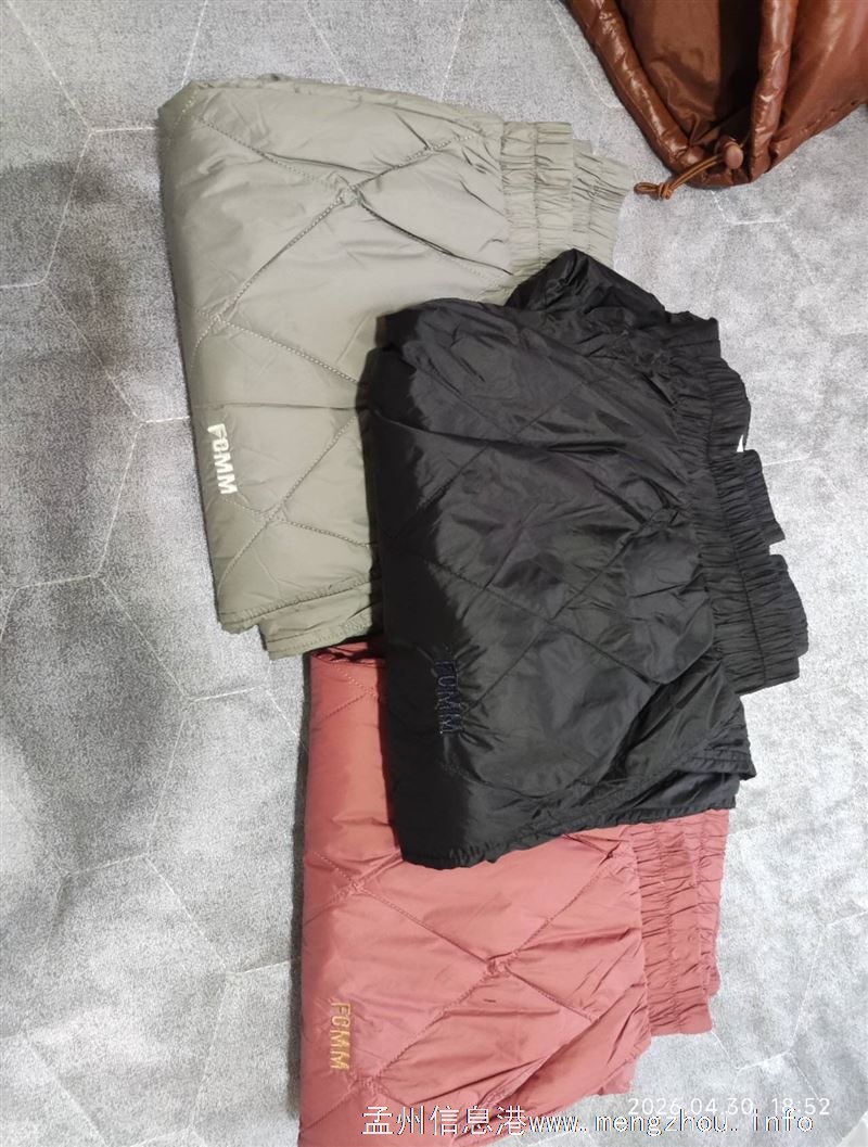 鹅绒裤，羽绒裤，全新，尺码全